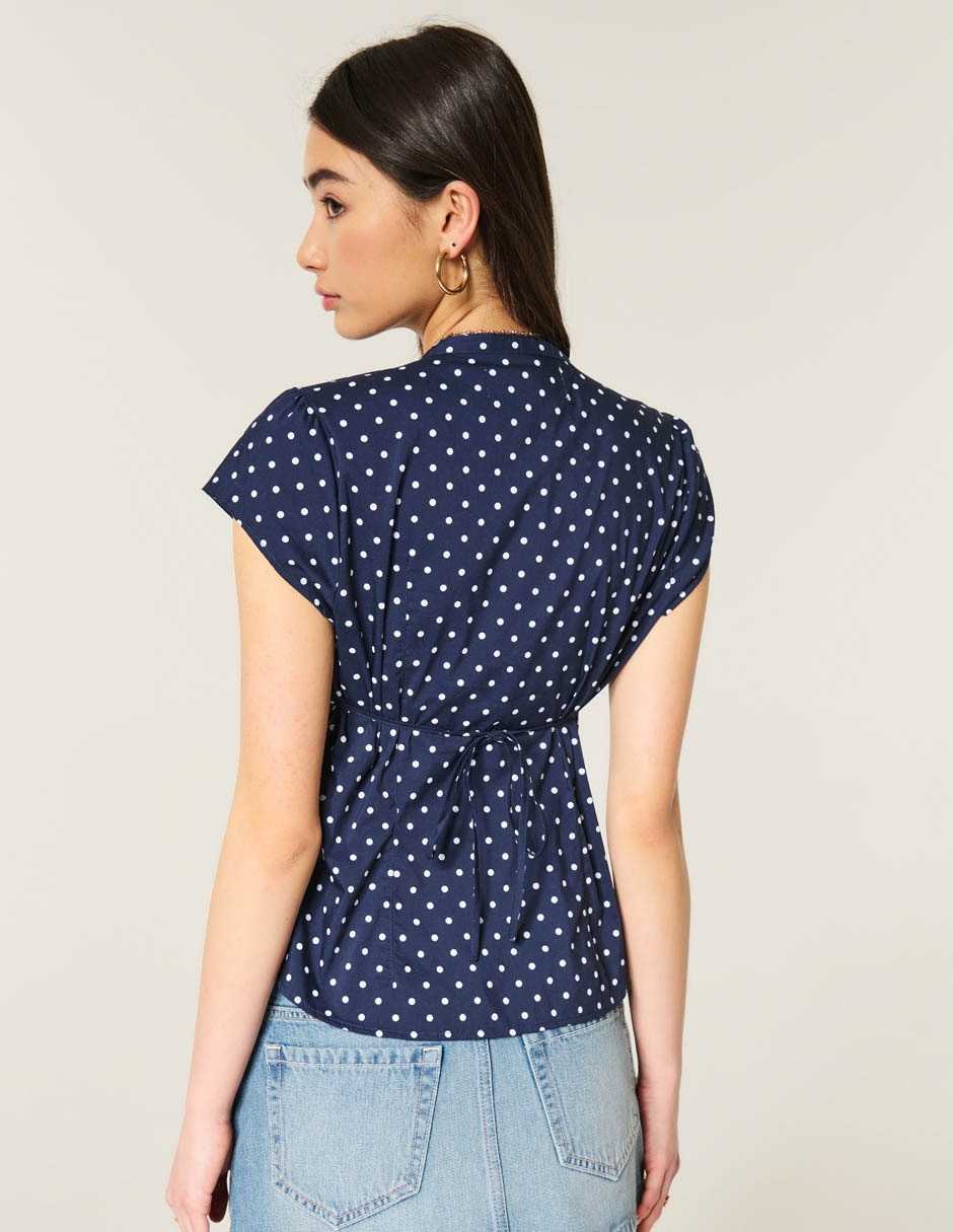Blusa Hollister manga corta para mujer