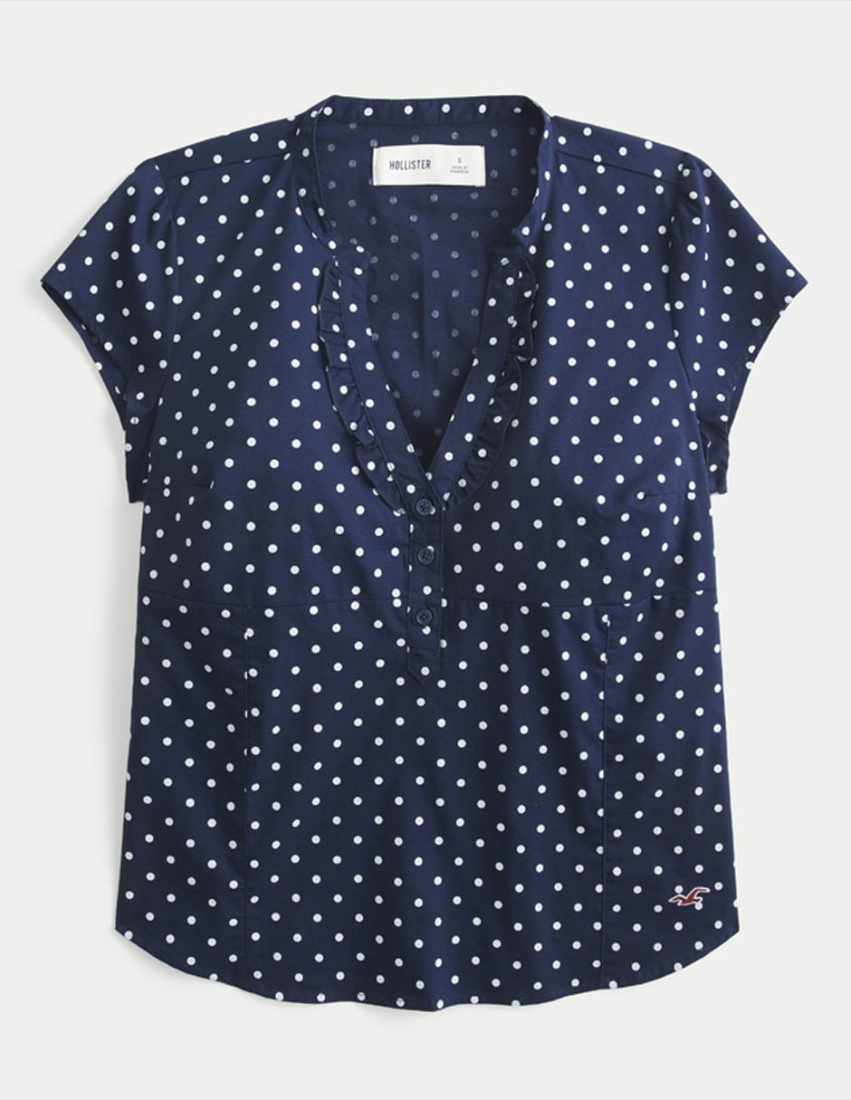 Blusa manga corta para mujer