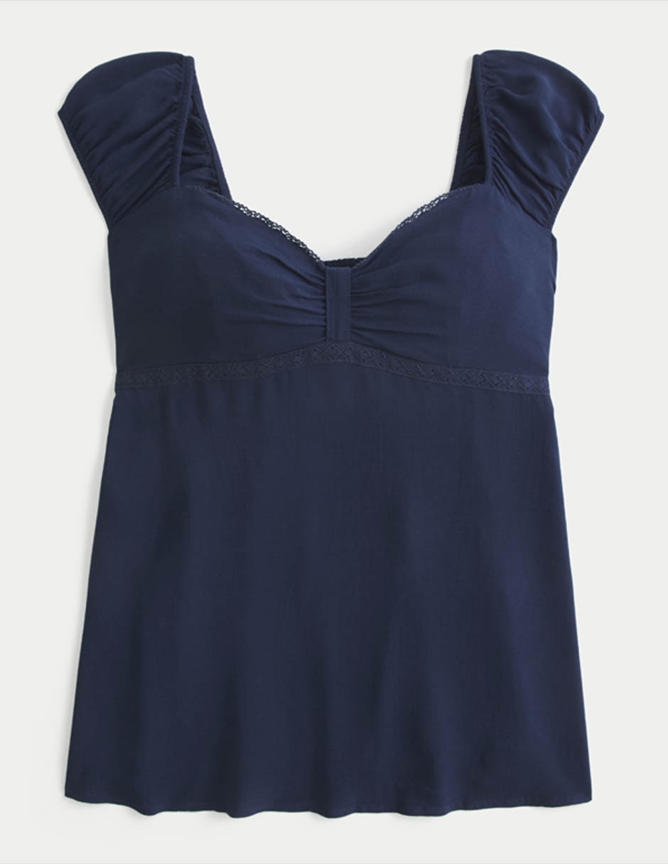 Blusa manga corta para mujer