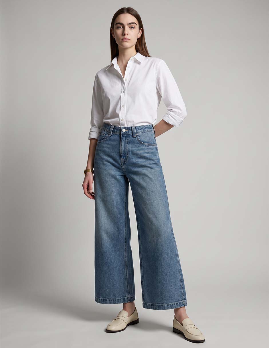 Jeans wide leg para mujer 3