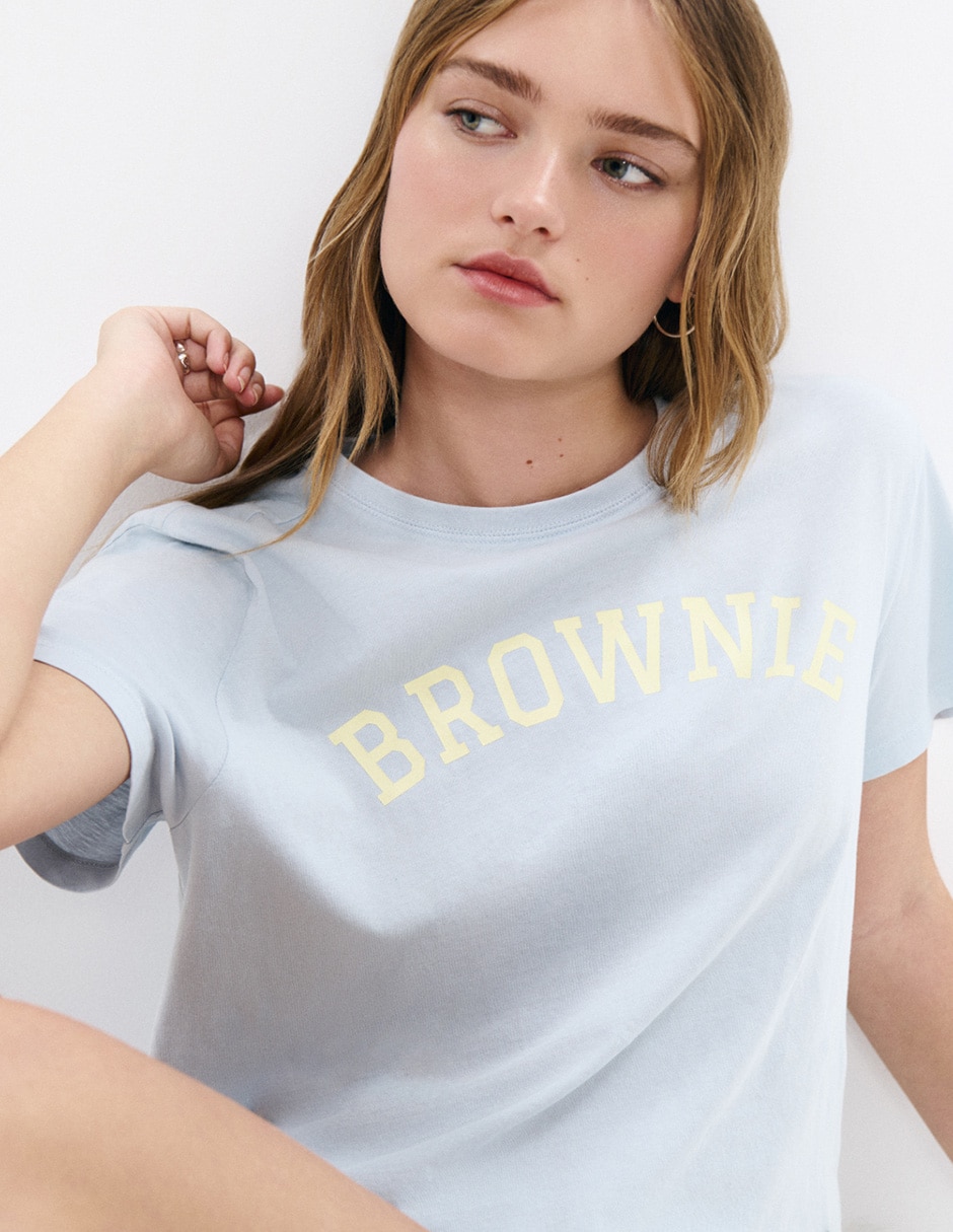 Playera manga corta cuello redondo para mujer 3
