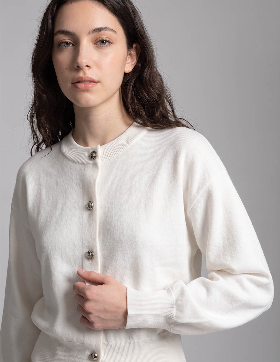 Suéter cuello redondo para mujer