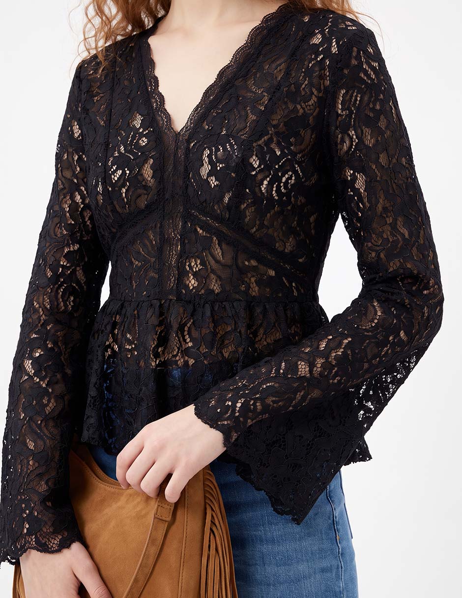 Blusa manga larga para mujer 4