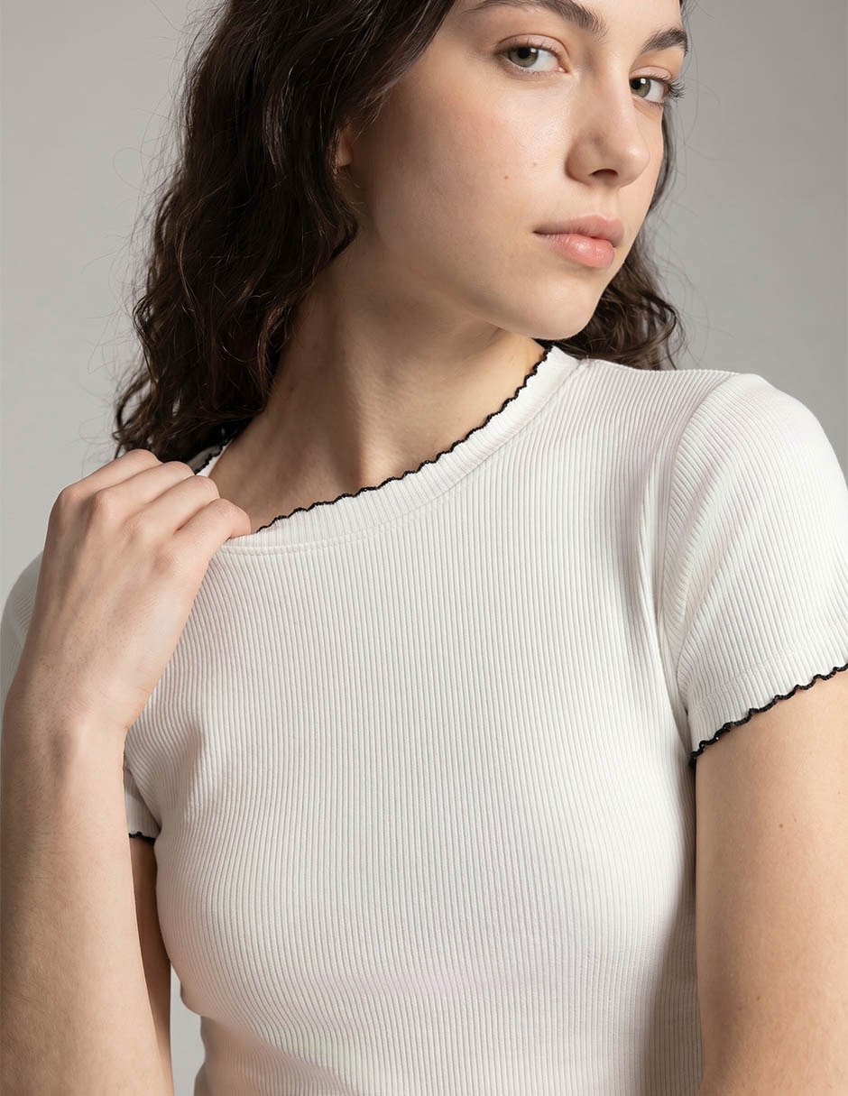 Blusa manga corta para mujer 3