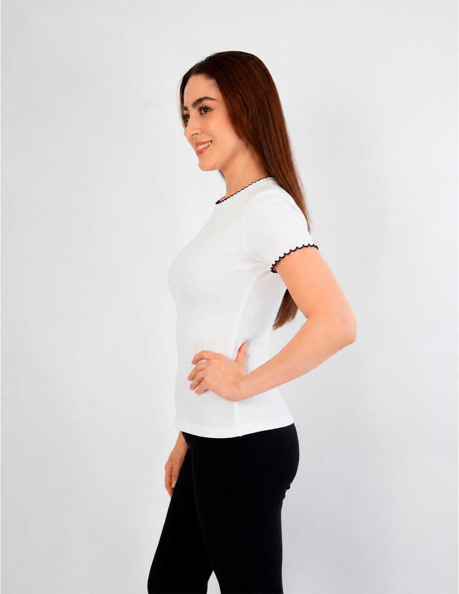 Blusa manga corta para mujer 5