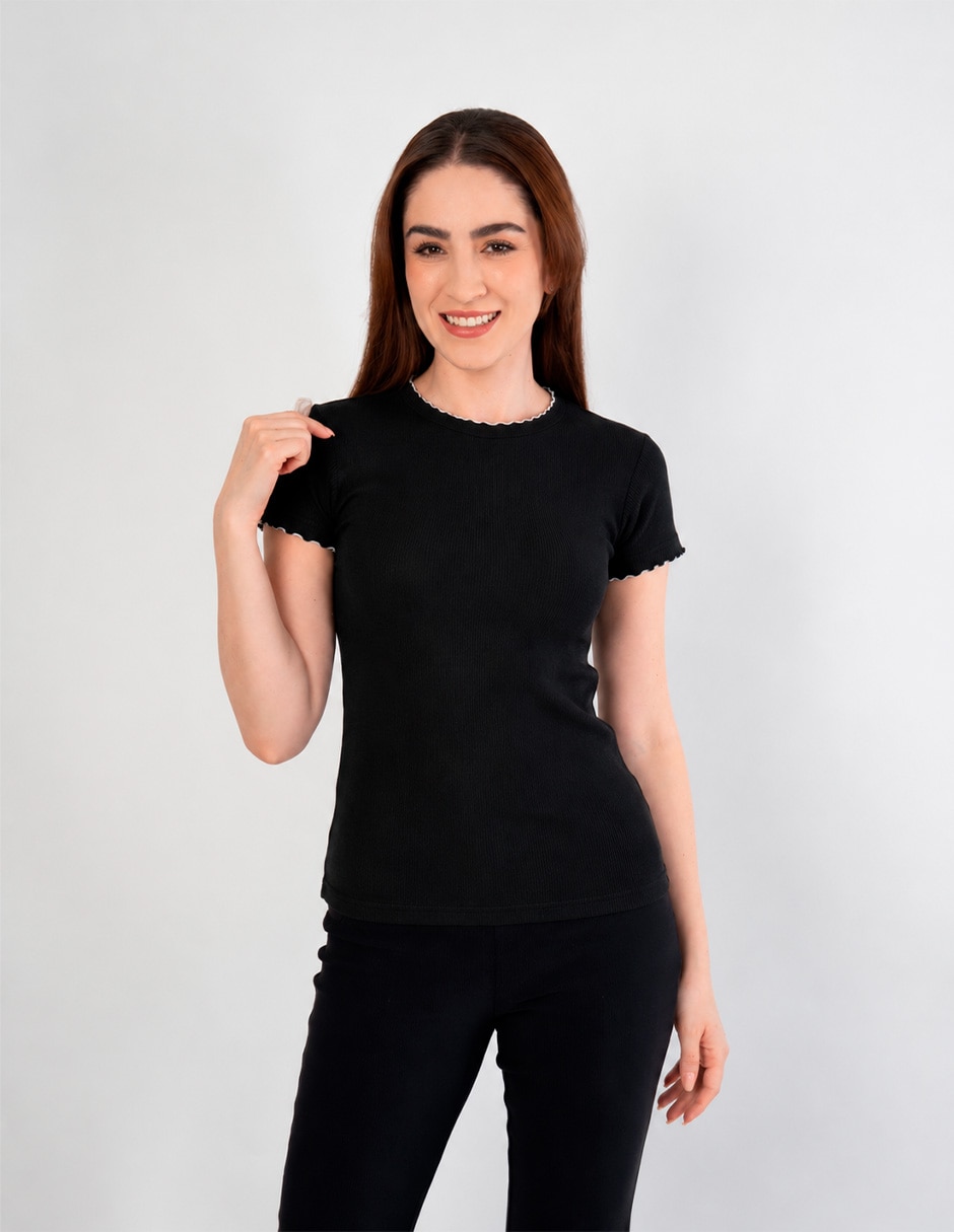 Blusa manga corta para mujer 1
