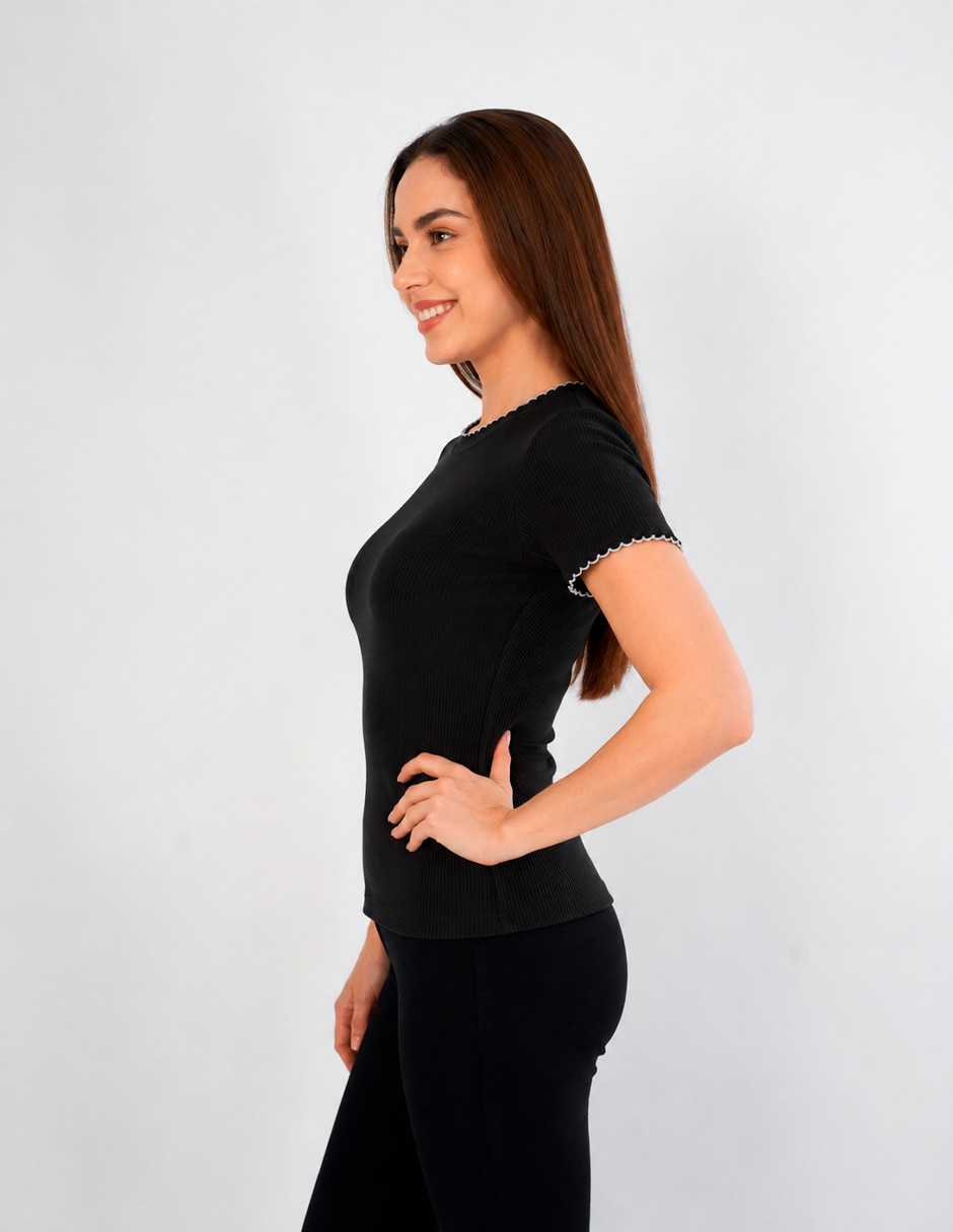 Blusa manga corta para mujer 5