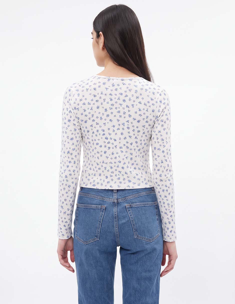 Suéter cuello redondo para mujer 4