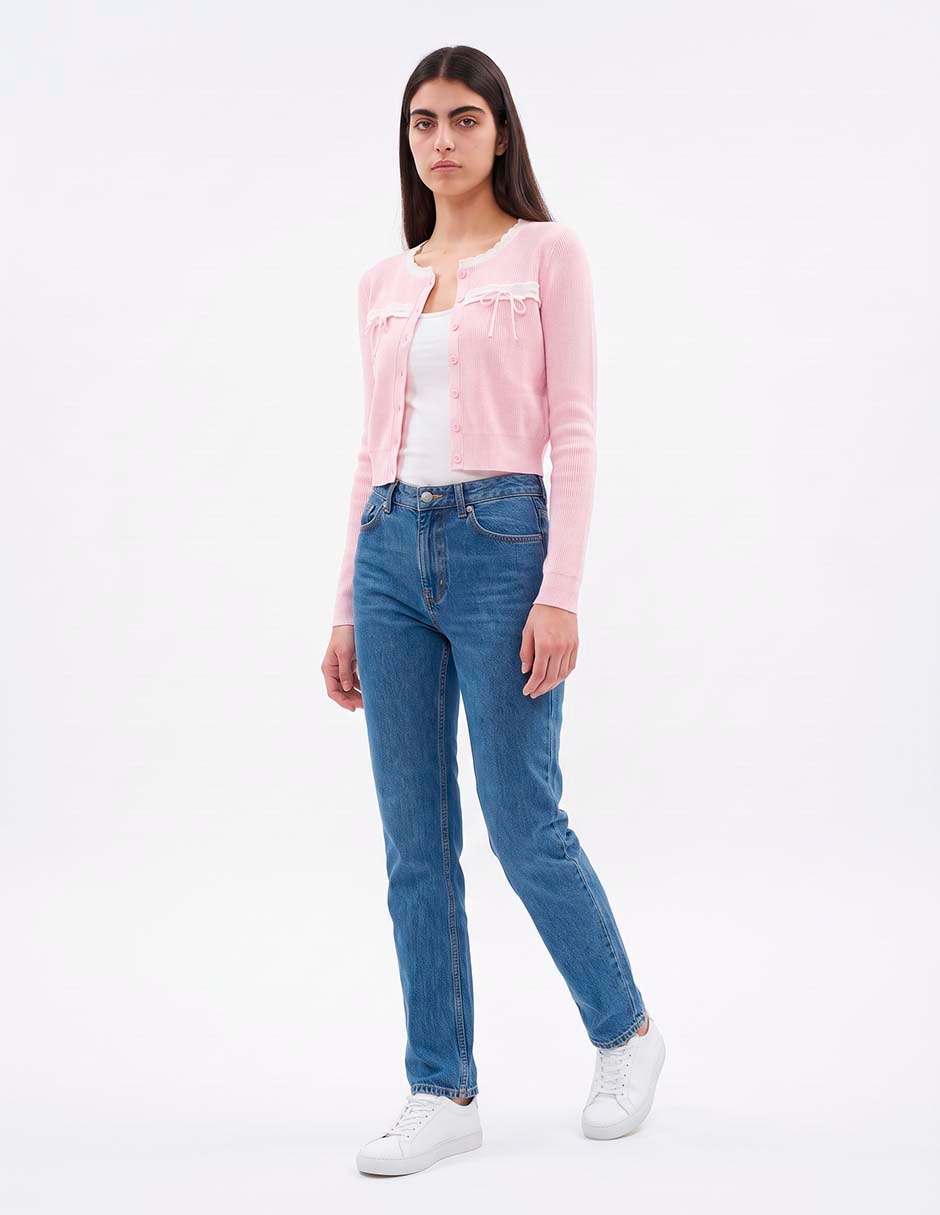 Suéter cuello redondo para mujer 3