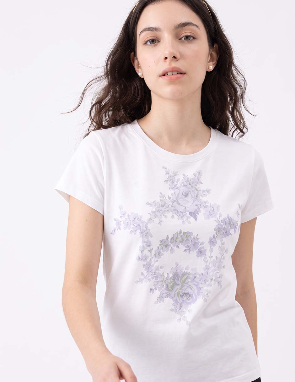Playera cuello redondo para mujer 2
