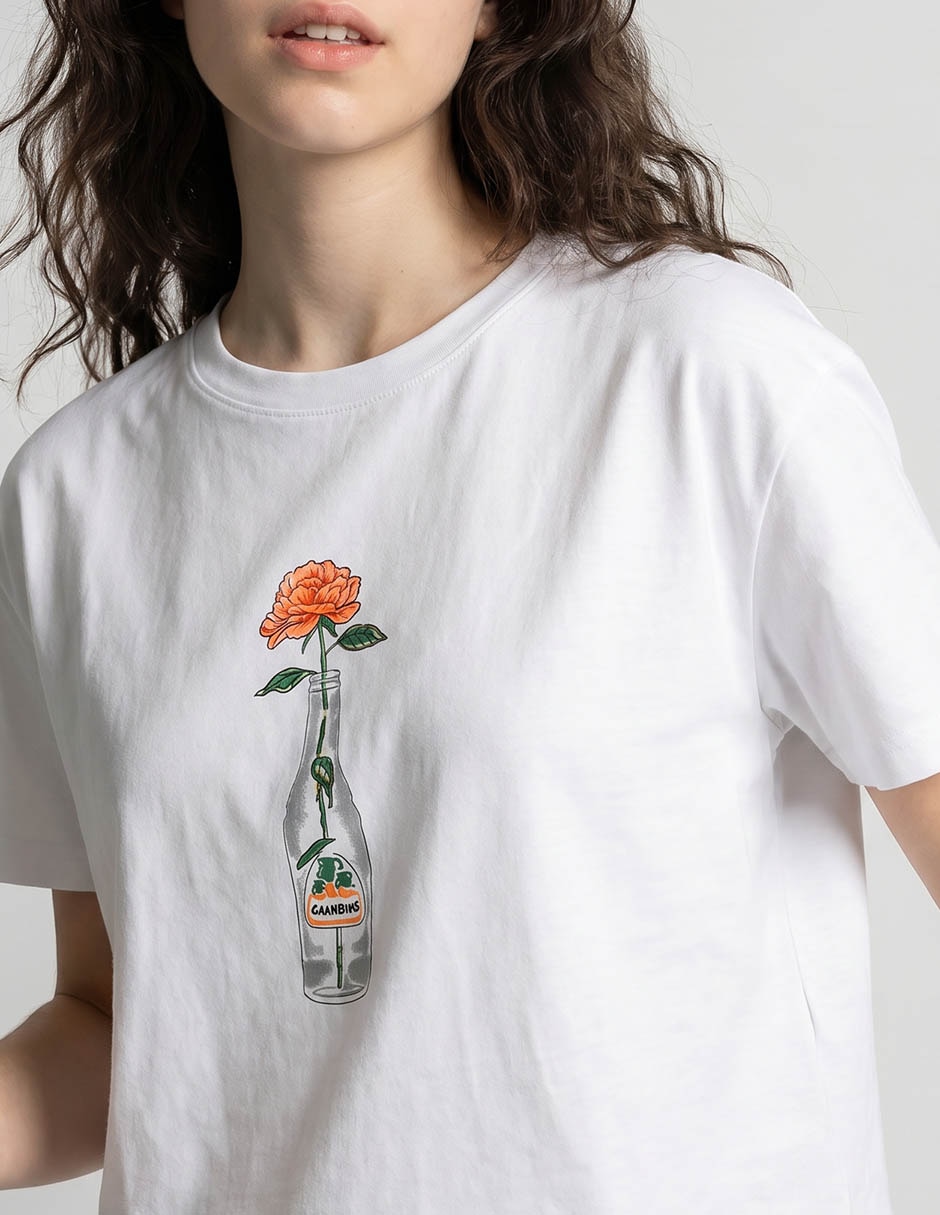Playera manga corta cuello redondo para mujer 3