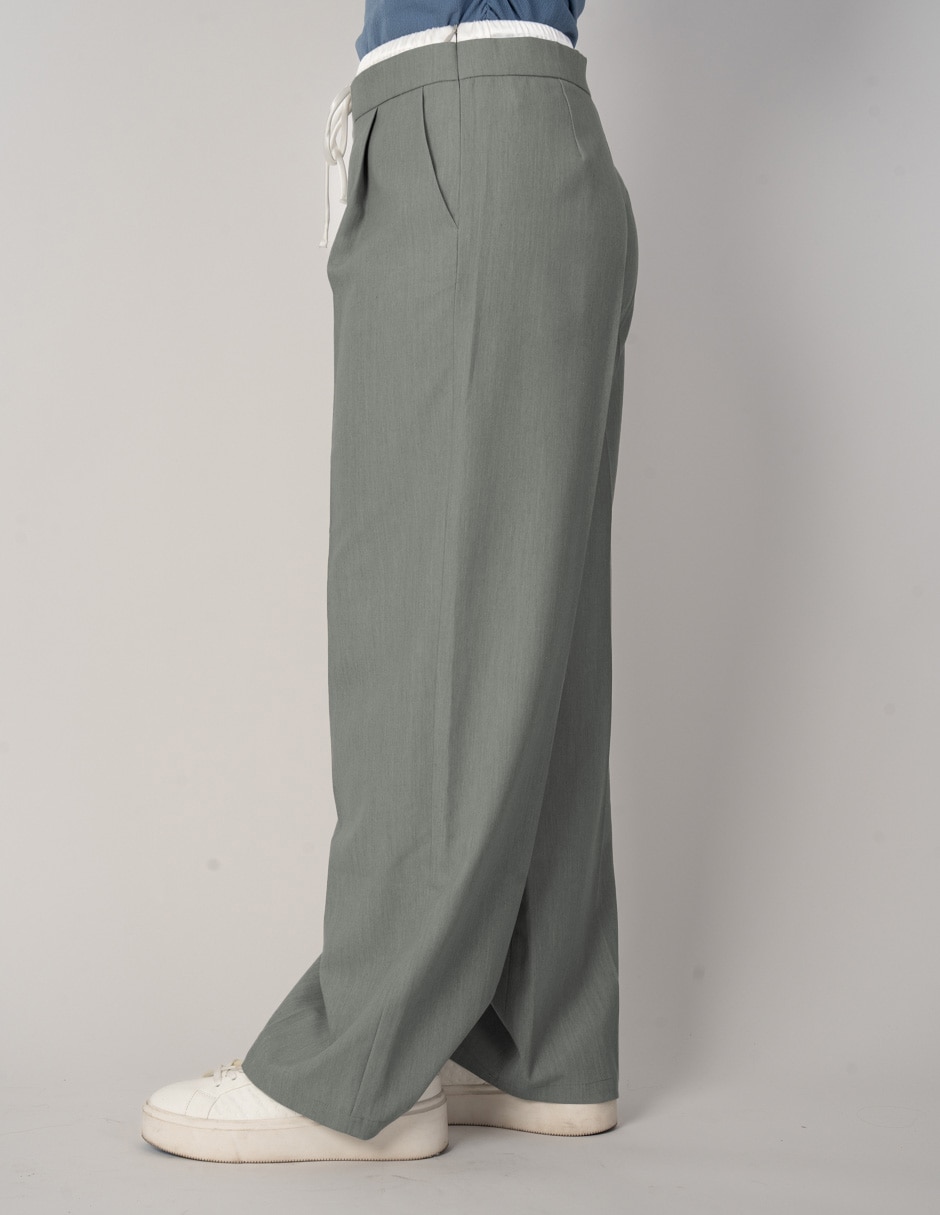 Pantalón regular regular para mujer 2