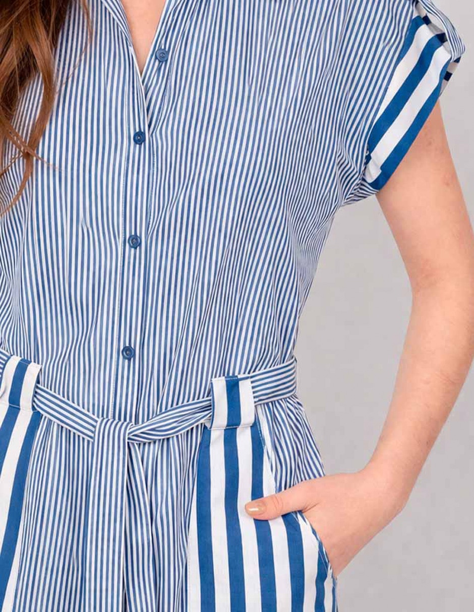 Jumpsuit Salsa casual estampado a rayas para mujer