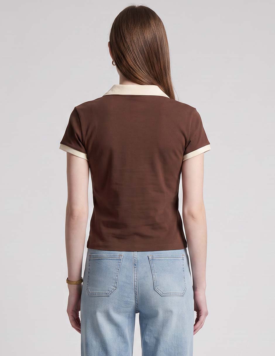 Playera tipo polo para mujer 2