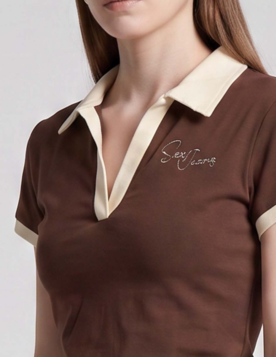 Playera tipo polo para mujer 3