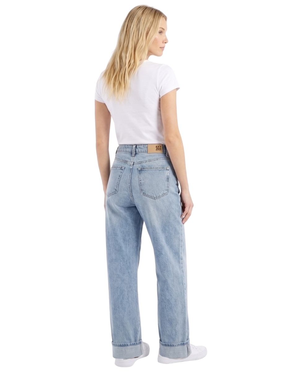 Jeans regular straight para mujer 2