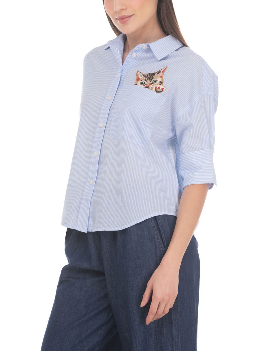 BLUSA COLECCION JUNIO manga Corta para mujer 3