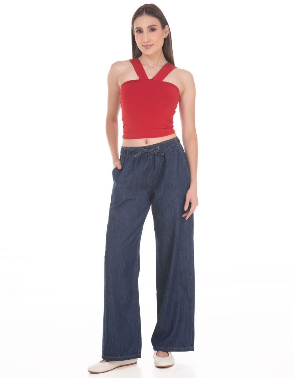 Pantalón regular regular para mujer 4