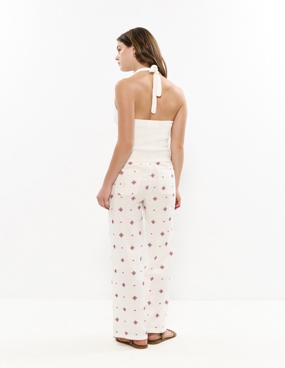 Pantalón regular regular para mujer 3