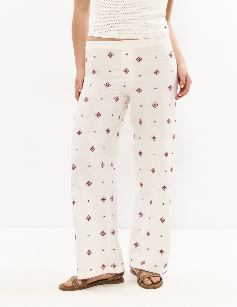 Pantalón regular regular para mujer Pantalón regular regular para mujer