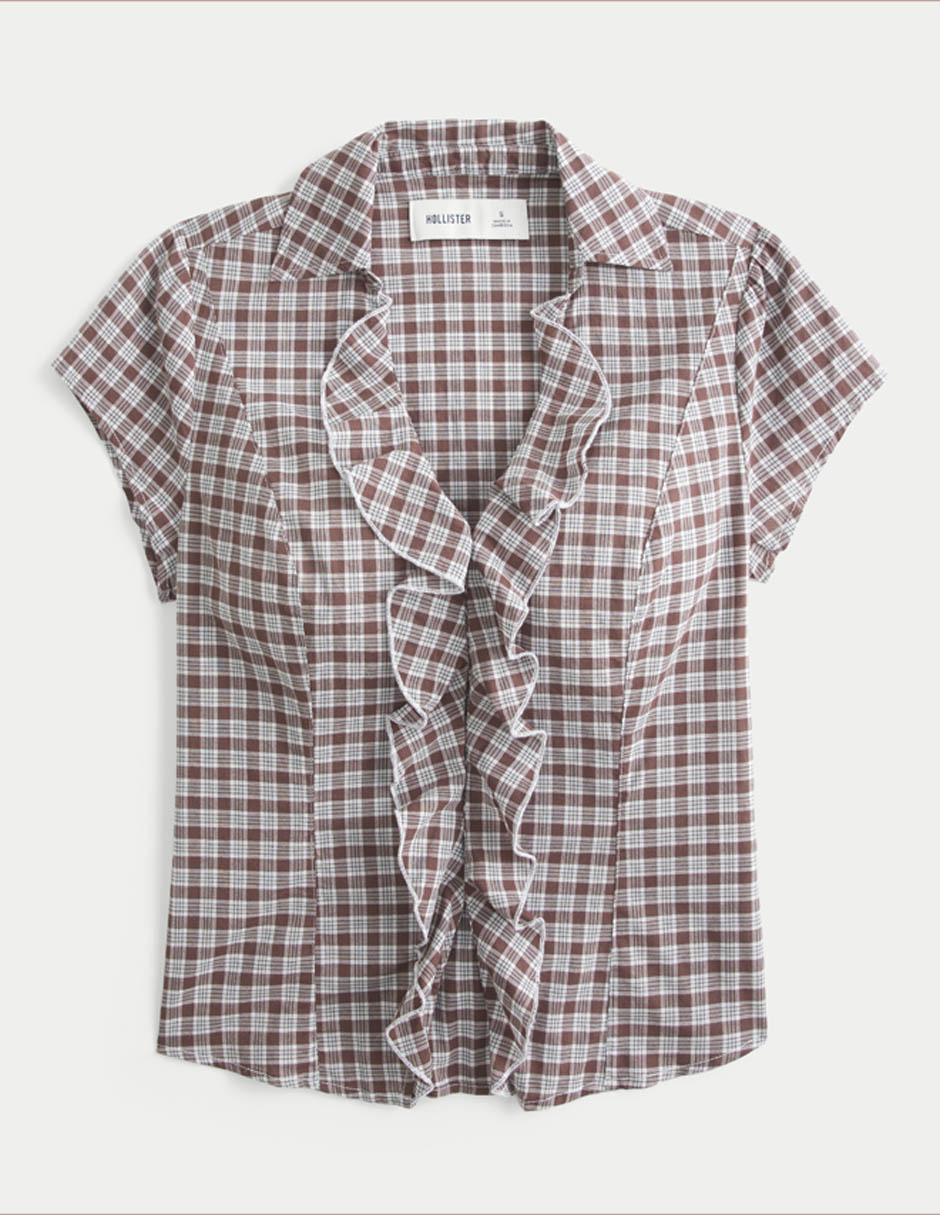 Blusa manga corta para mujer