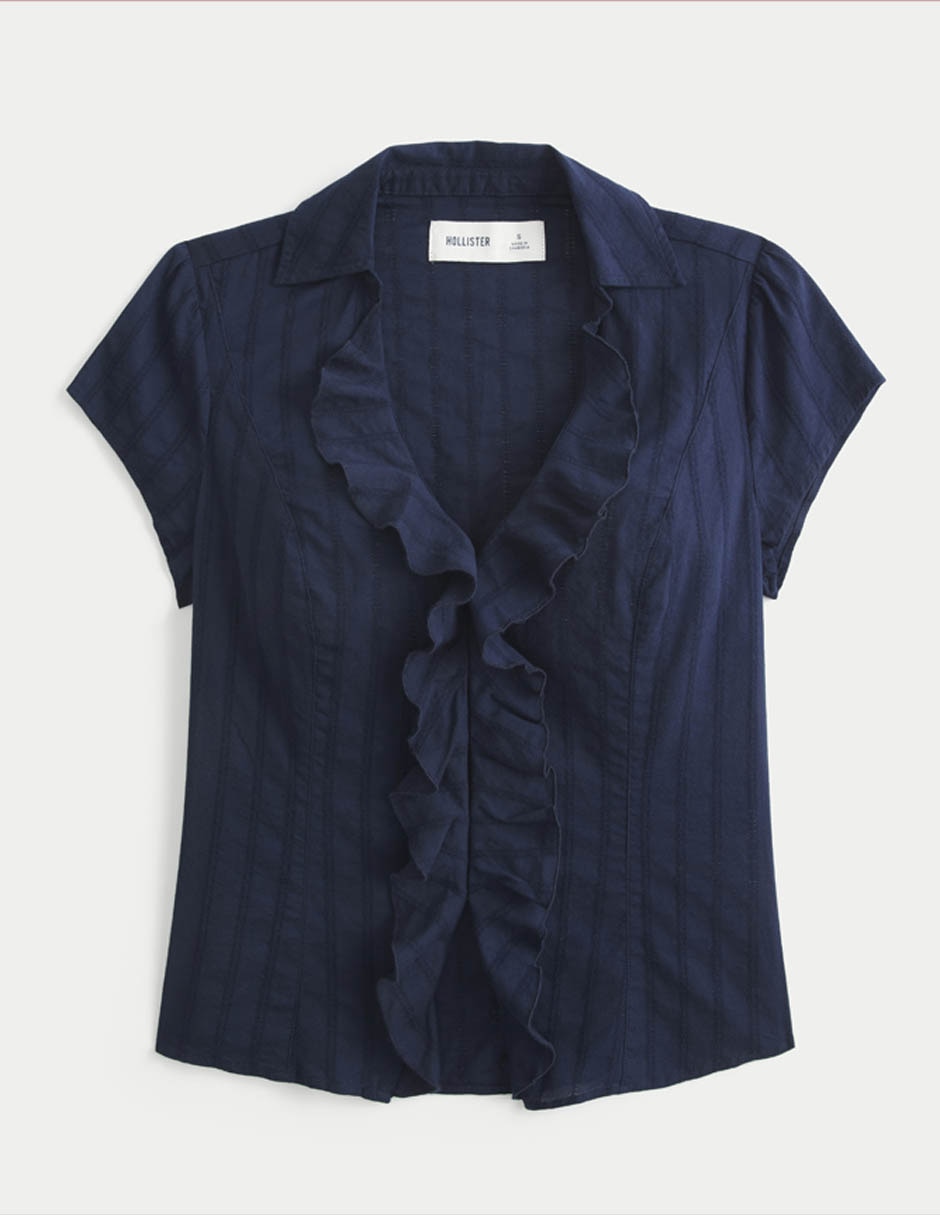 Blusa manga corta para mujer