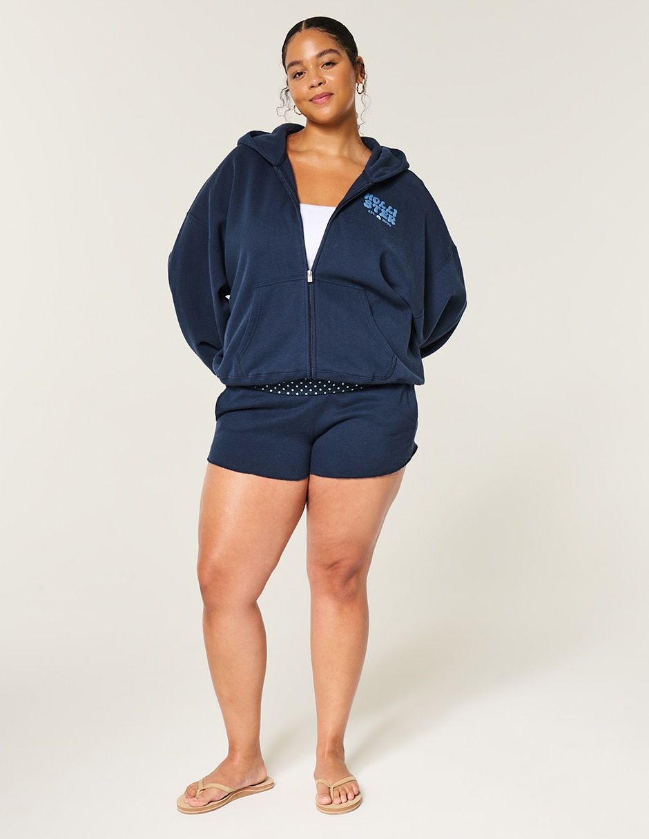 Sudadera con capucha y bolsa Hollister para mujer