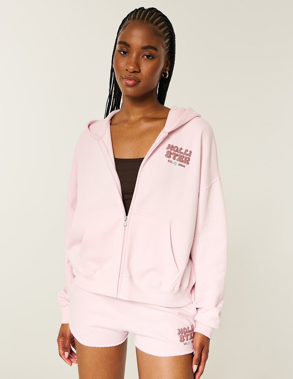 Sudadera con capucha y bolsa para mujer 4