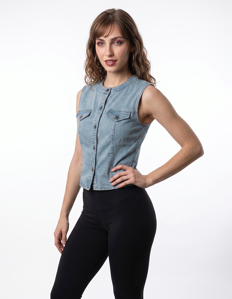Chaleco Chaleco biographyde algodón para mujer 3