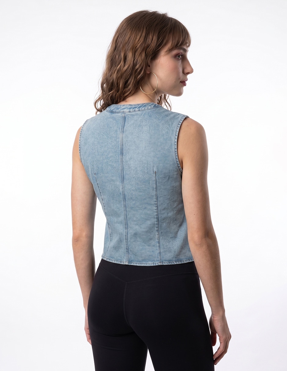 Chaleco Chaleco biographyde algodón para mujer 4
