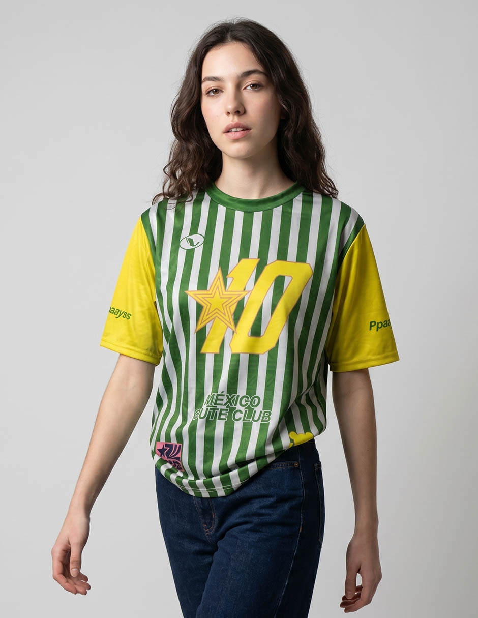 Playera manga corta cuello redondo para mujer
