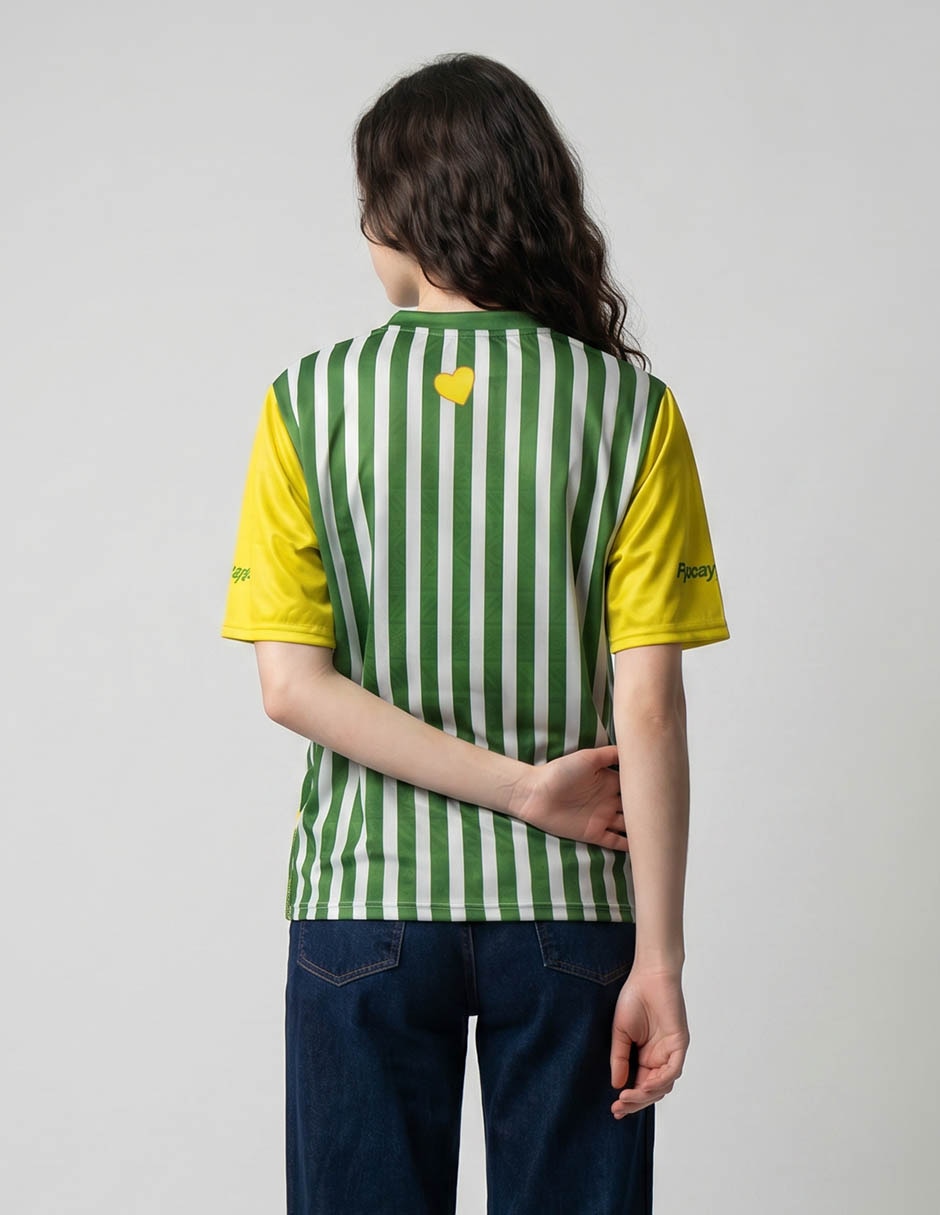 Playera manga corta ppaayyss cuello redondo para mujer