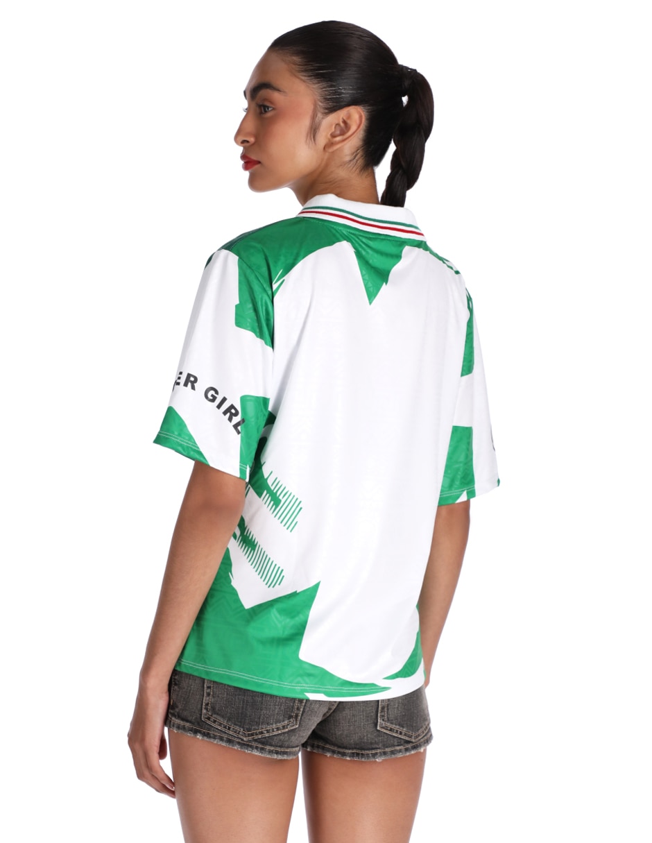 Playera manga corta Ppaayyss cuello polo para mujer