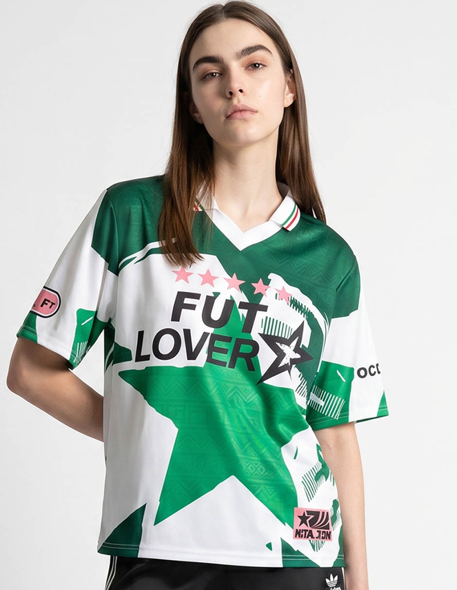 Playera manga corta cuello polo para mujer