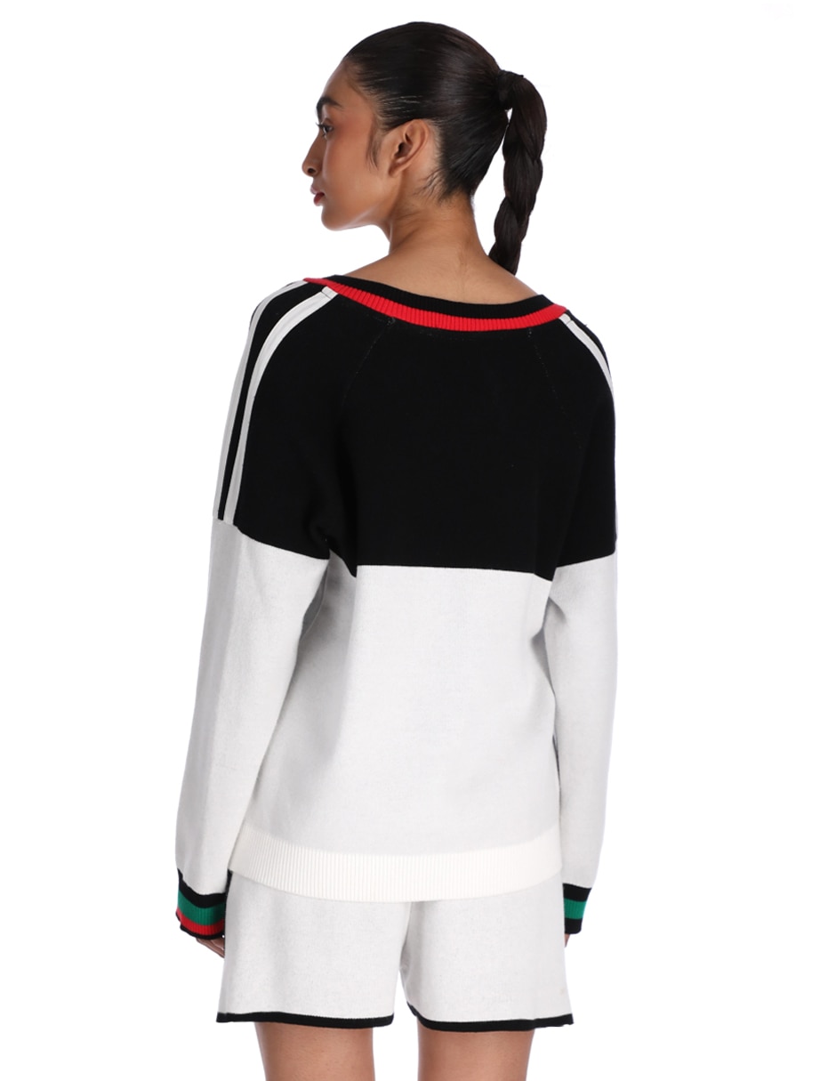 Suéter cuello v para mujer 2