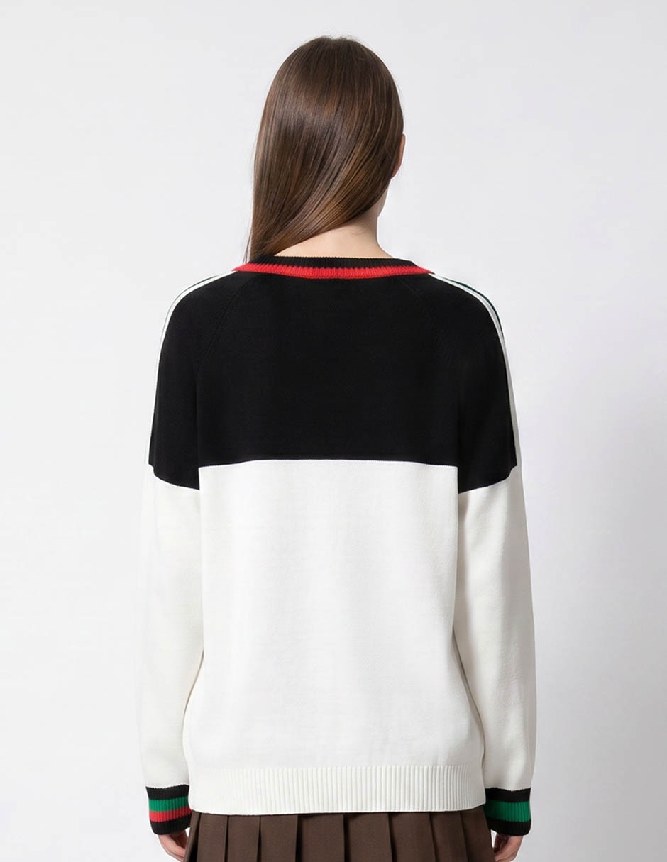 Suéter cuello v para mujer 2