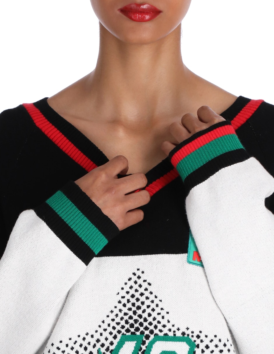 Suéter cuello v para mujer 3