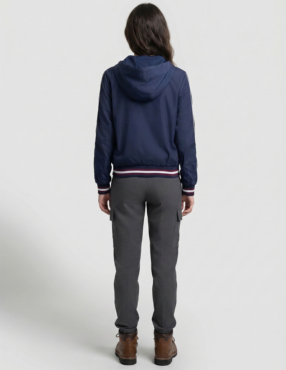 Chamarra rompevientos impermeable para mujer 2