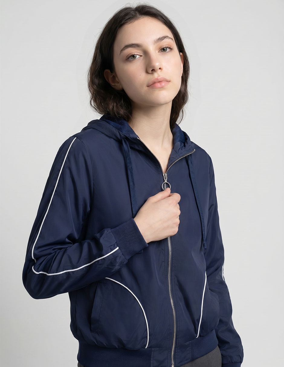 Chamarra rompevientos impermeable para mujer 3