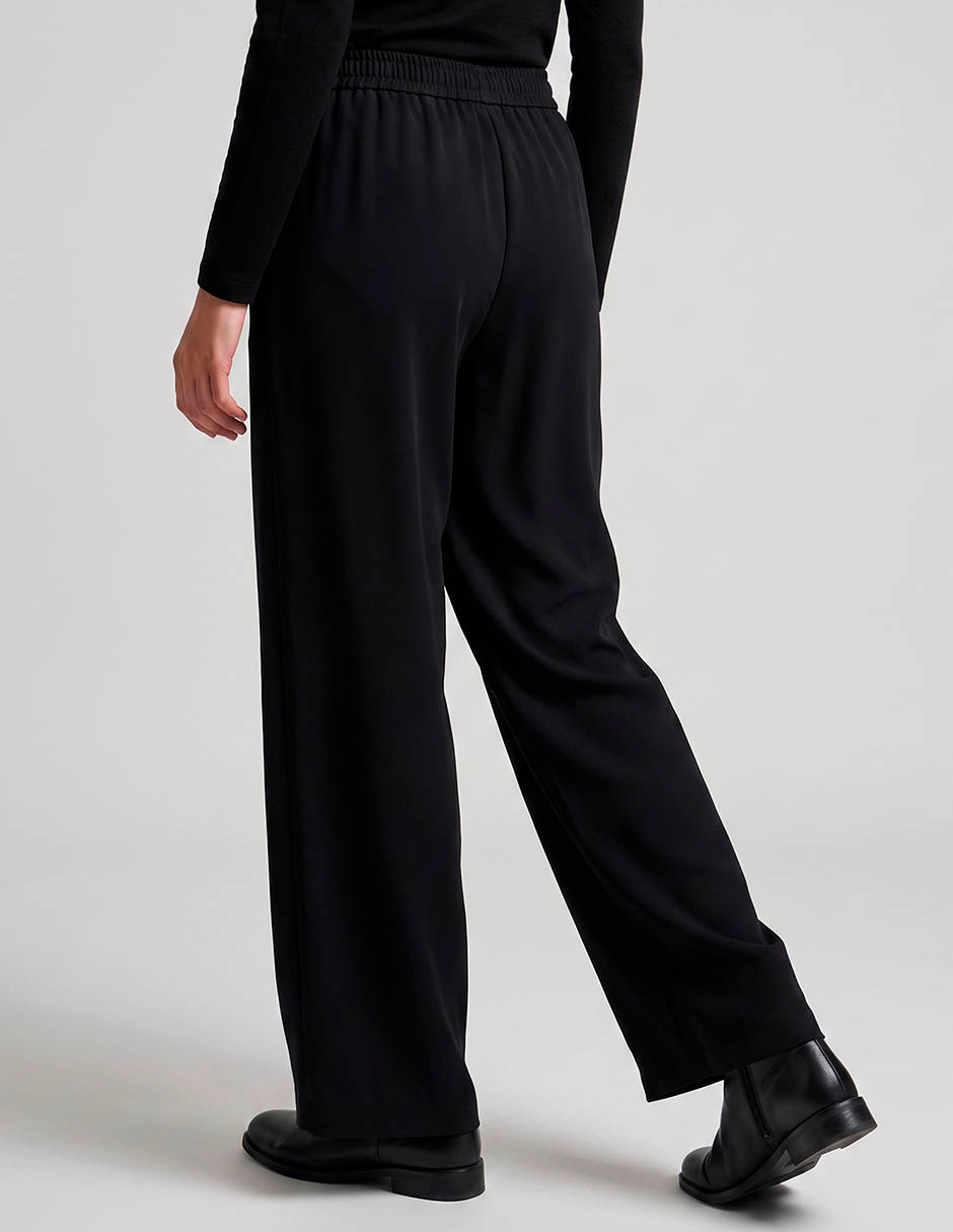 Pants regular con elástico para mujer 2