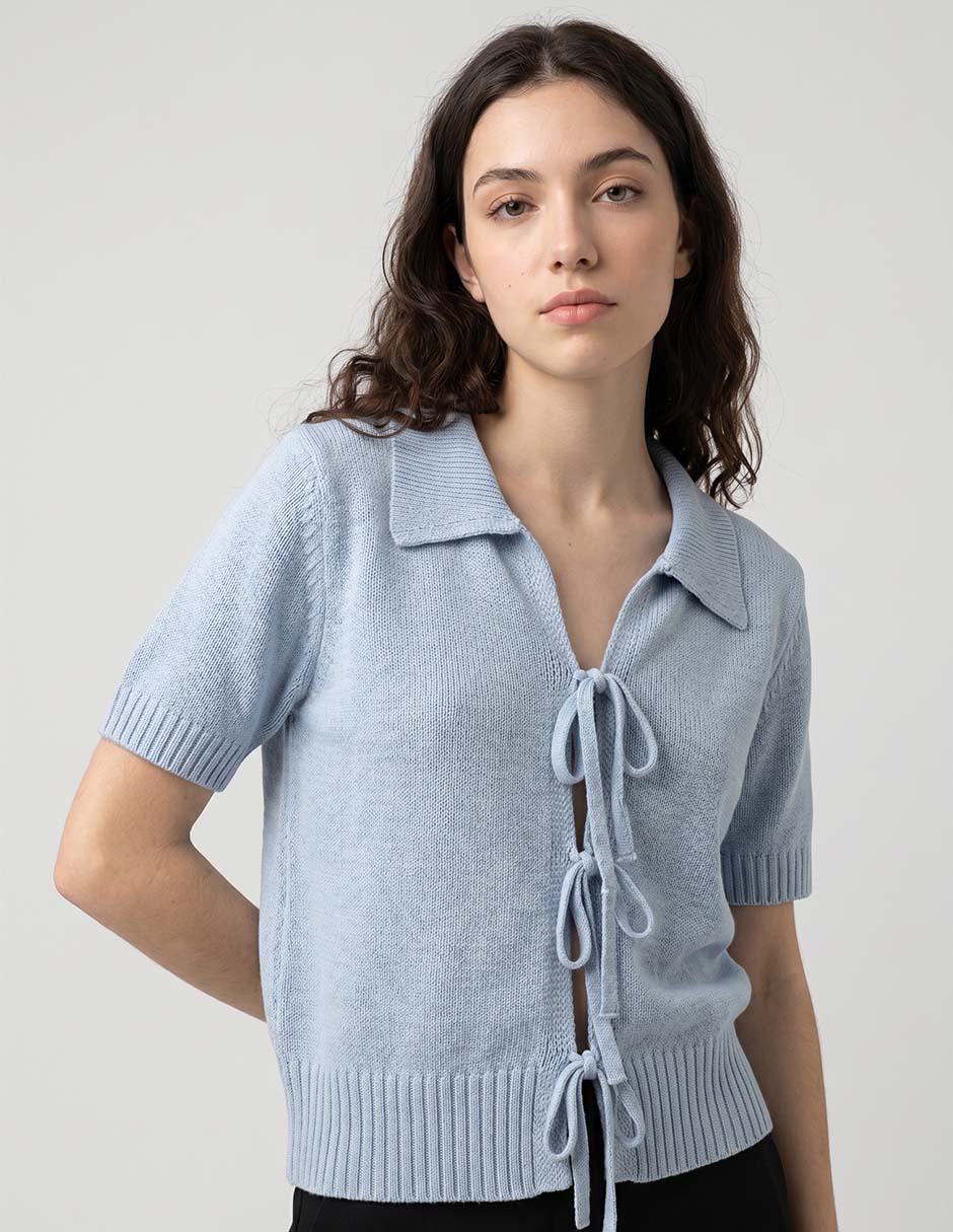 Blusa manga corta para mujer