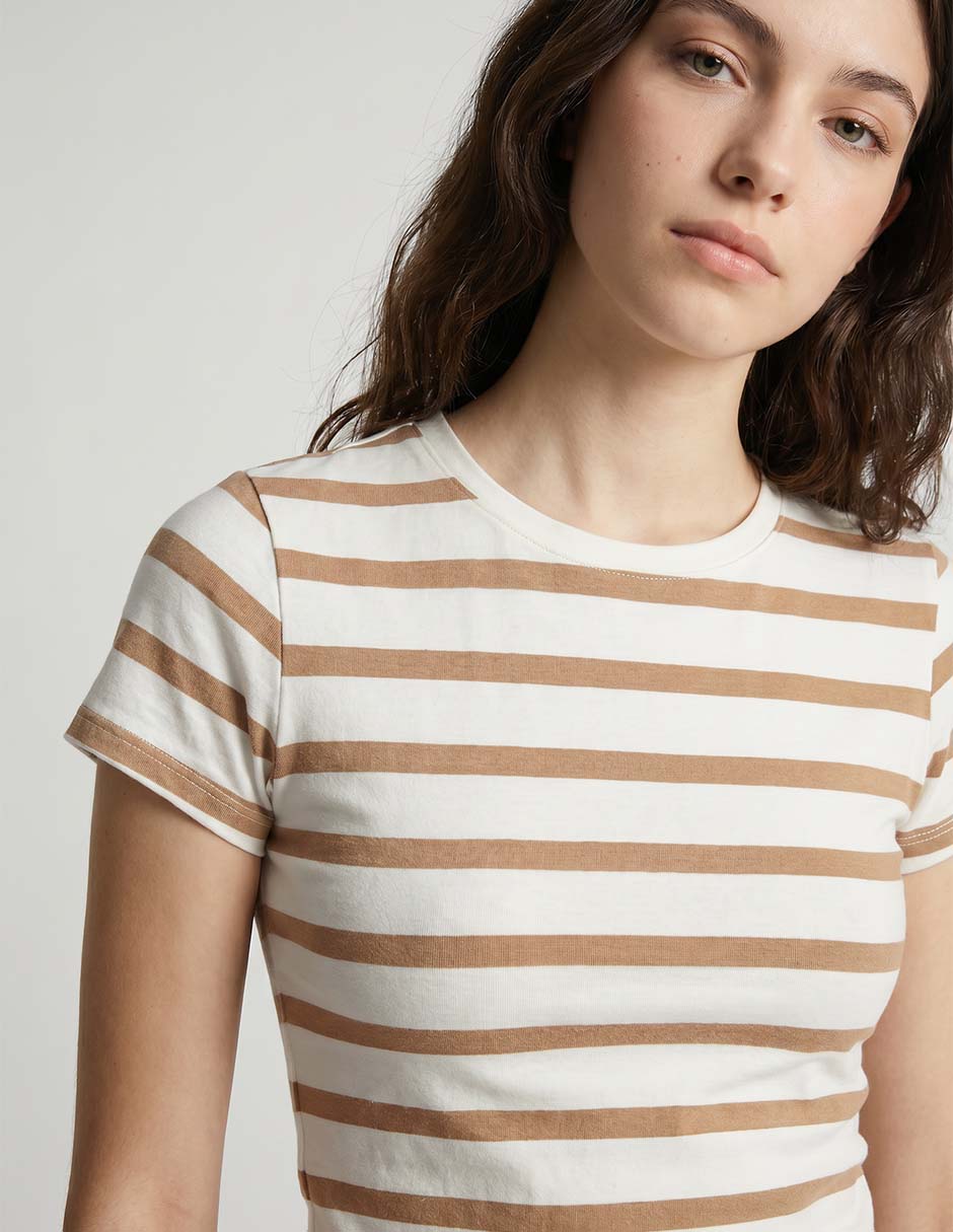Playera Manga Corta Juniors Cuello Redondo Para Mujer 3