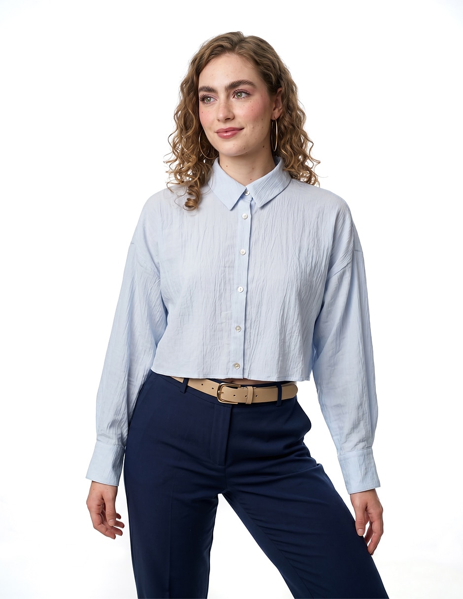 Blusa manga larga para mujer