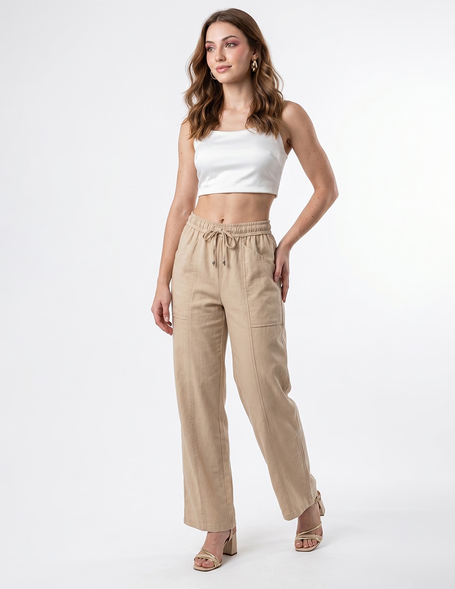 Pantalón regular para mujer