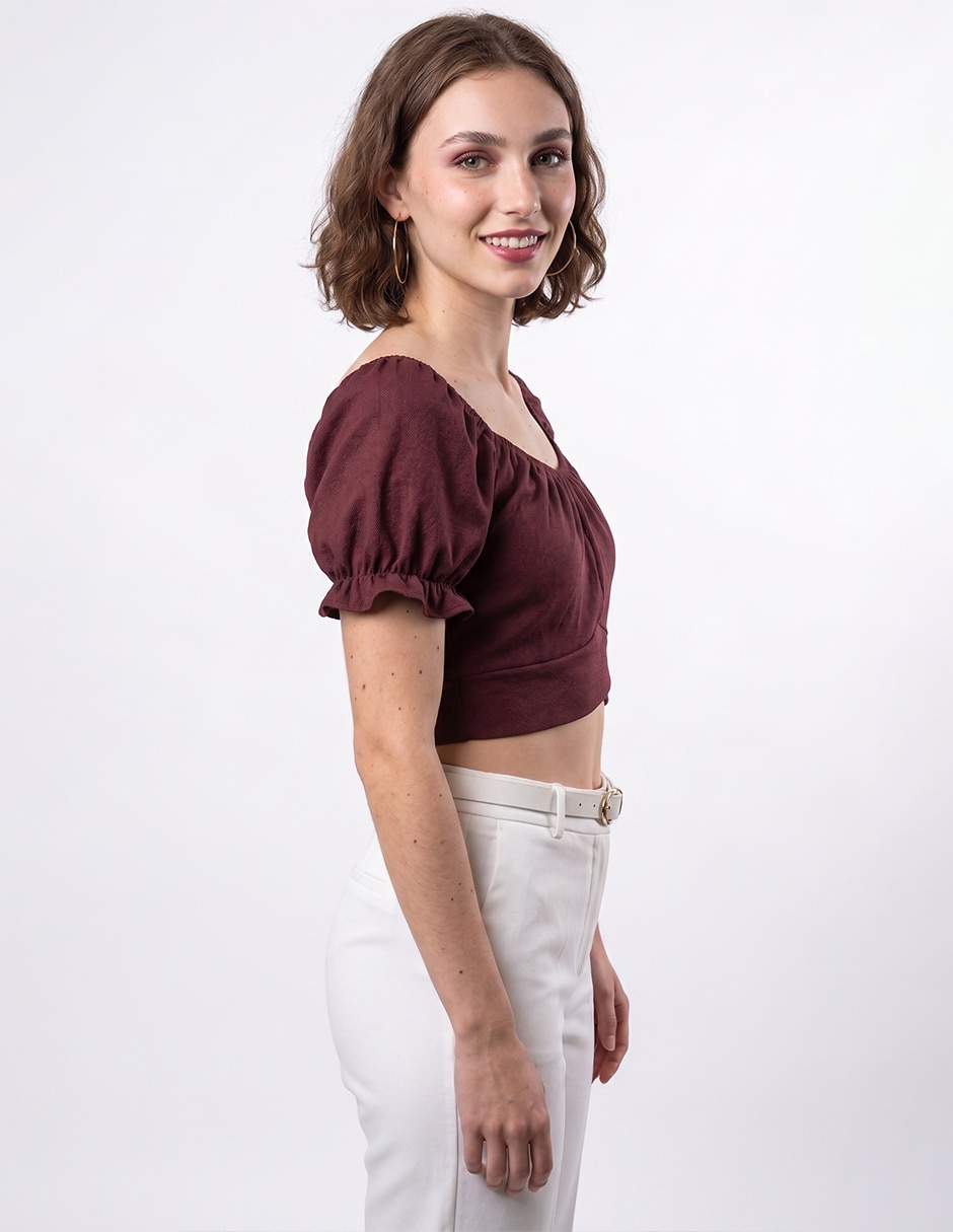 Blusa sin manga para mujer 2