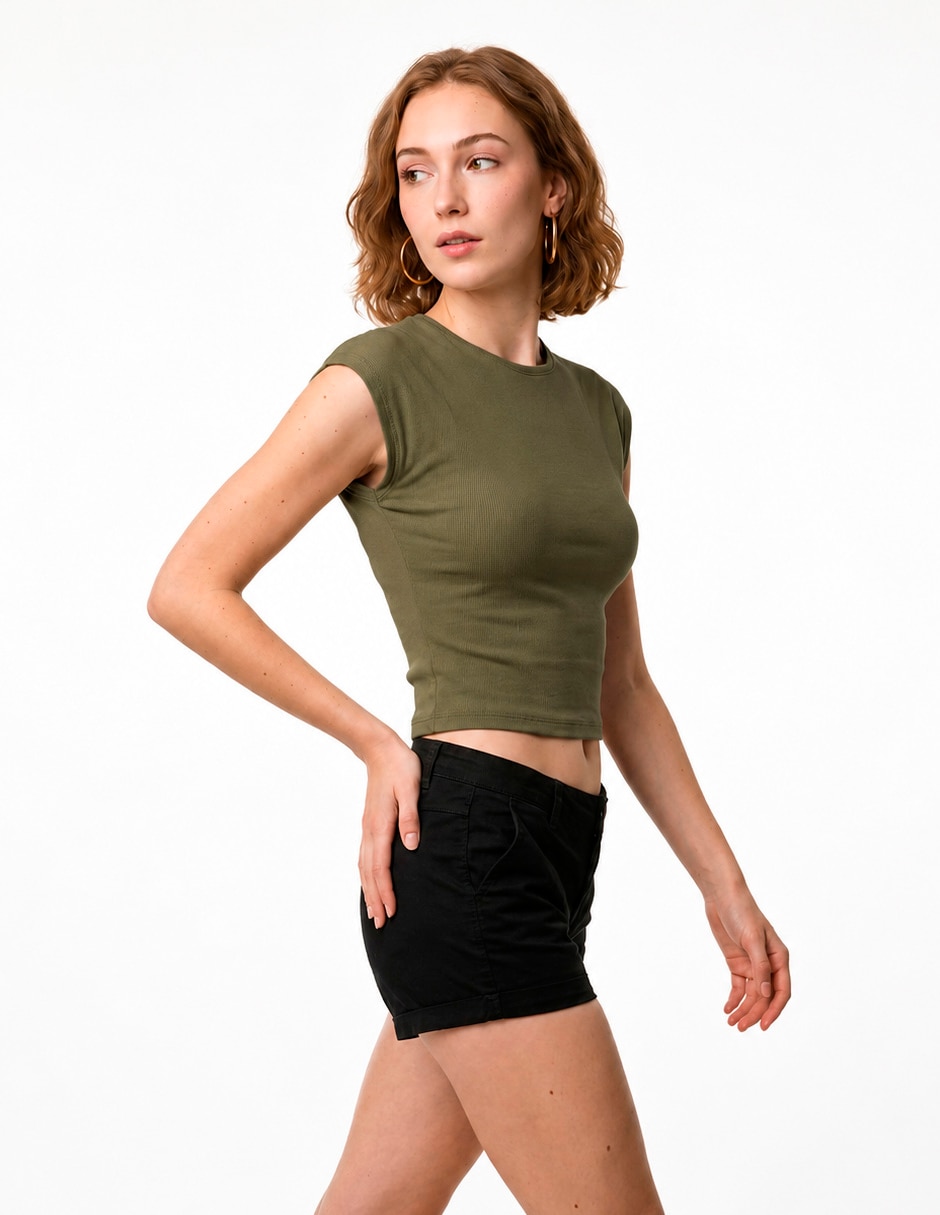 Blusa manga corta para mujer 3