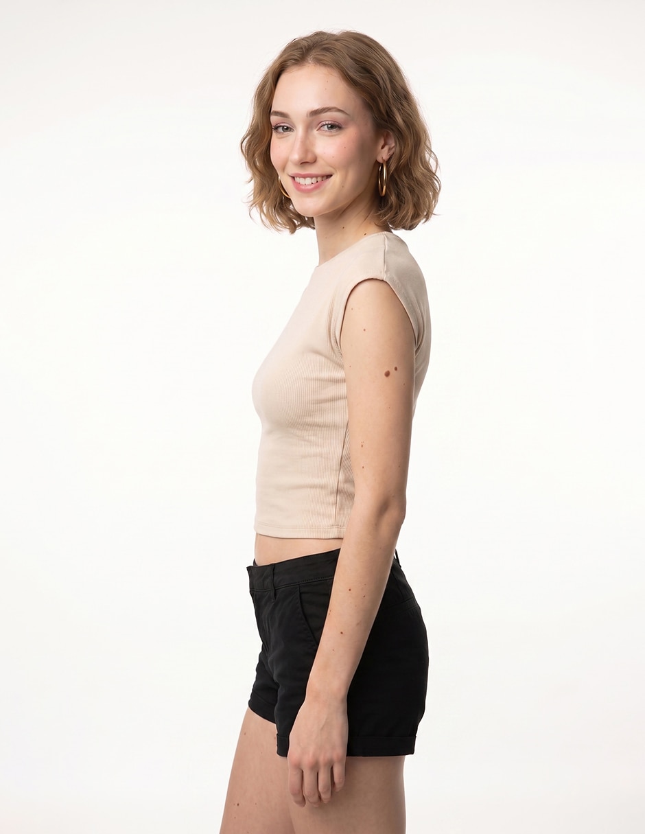 Blusa manga corta para mujer 4