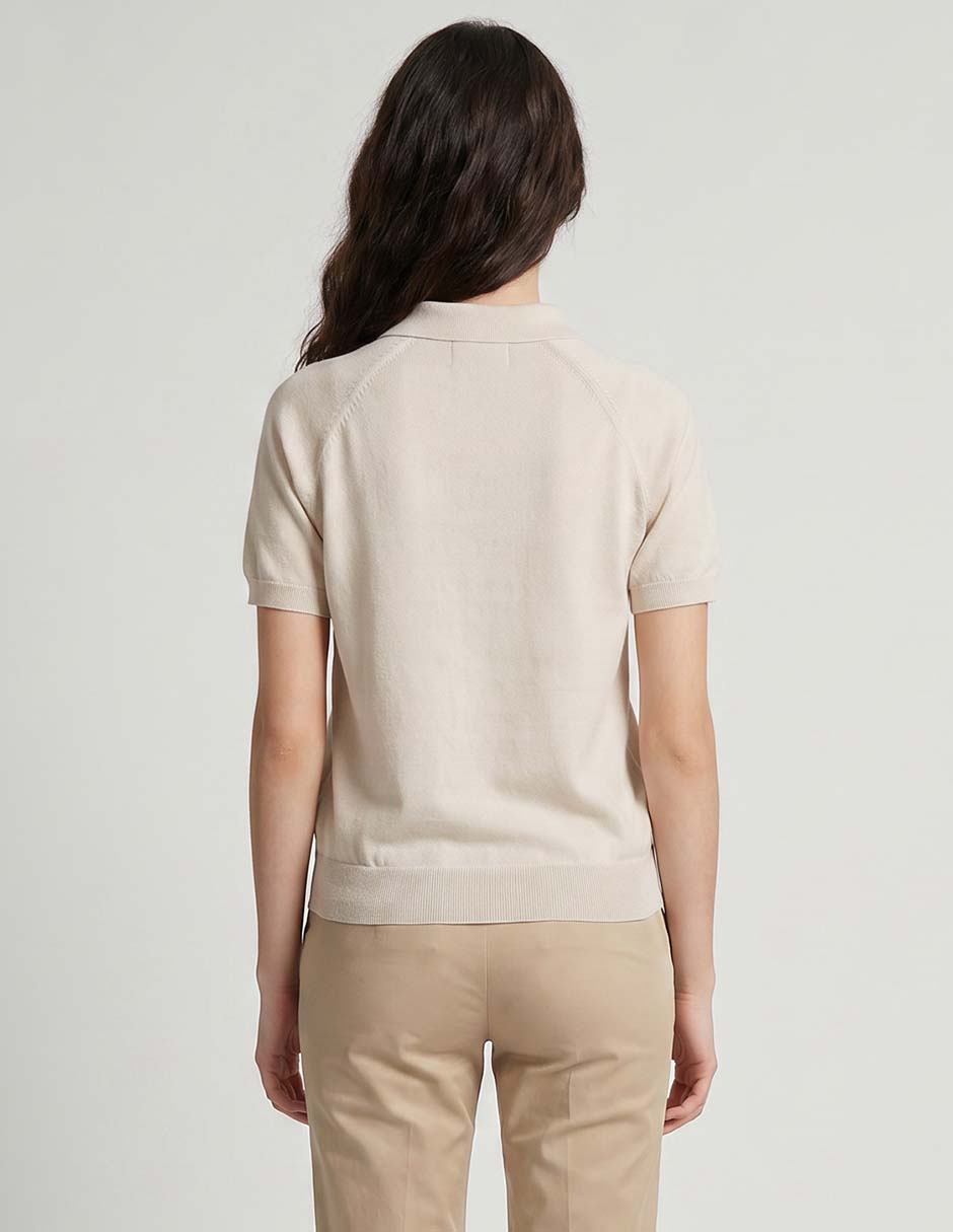 Playera manga corta Junior cuello polo para mujer 2