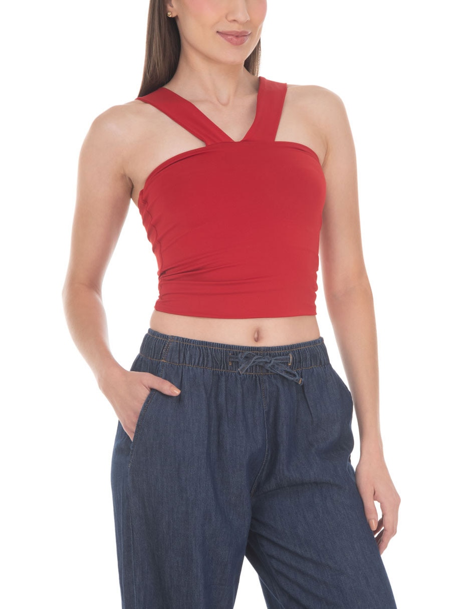 Top escote medio tirante ancho 4