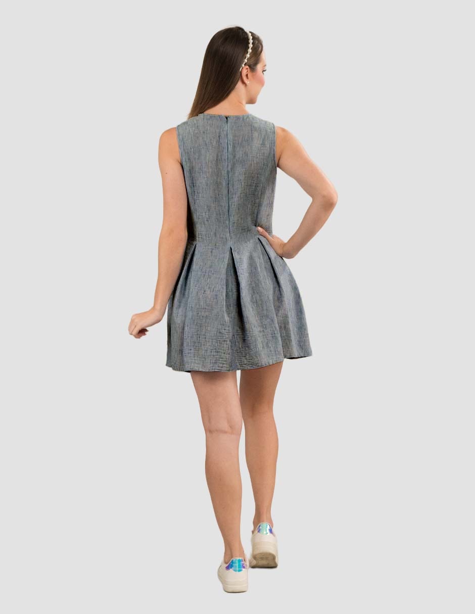 Vestido a la rodilla casual para mujer 3